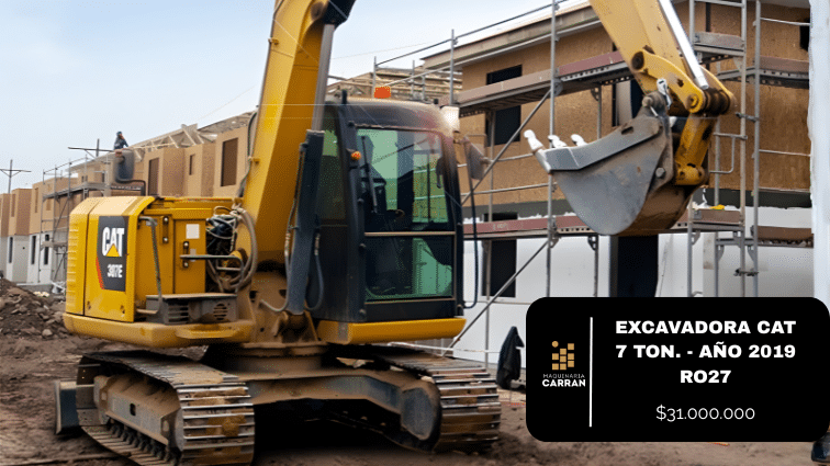 Excavadora Cat 7 Toneladas. Año 2019 RO27
