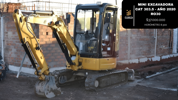 maquinaria carran miniexcavadora cat 2020