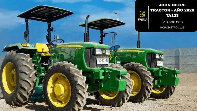 Tractor John Deere Año 2020 TA123